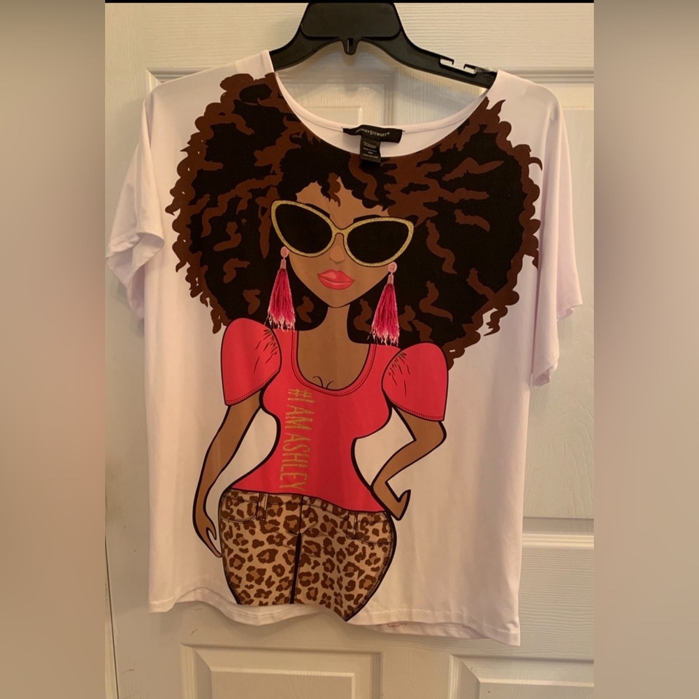 Ashley Stewart Sassy Graphic Tee Size: 18-20. New With Tags!